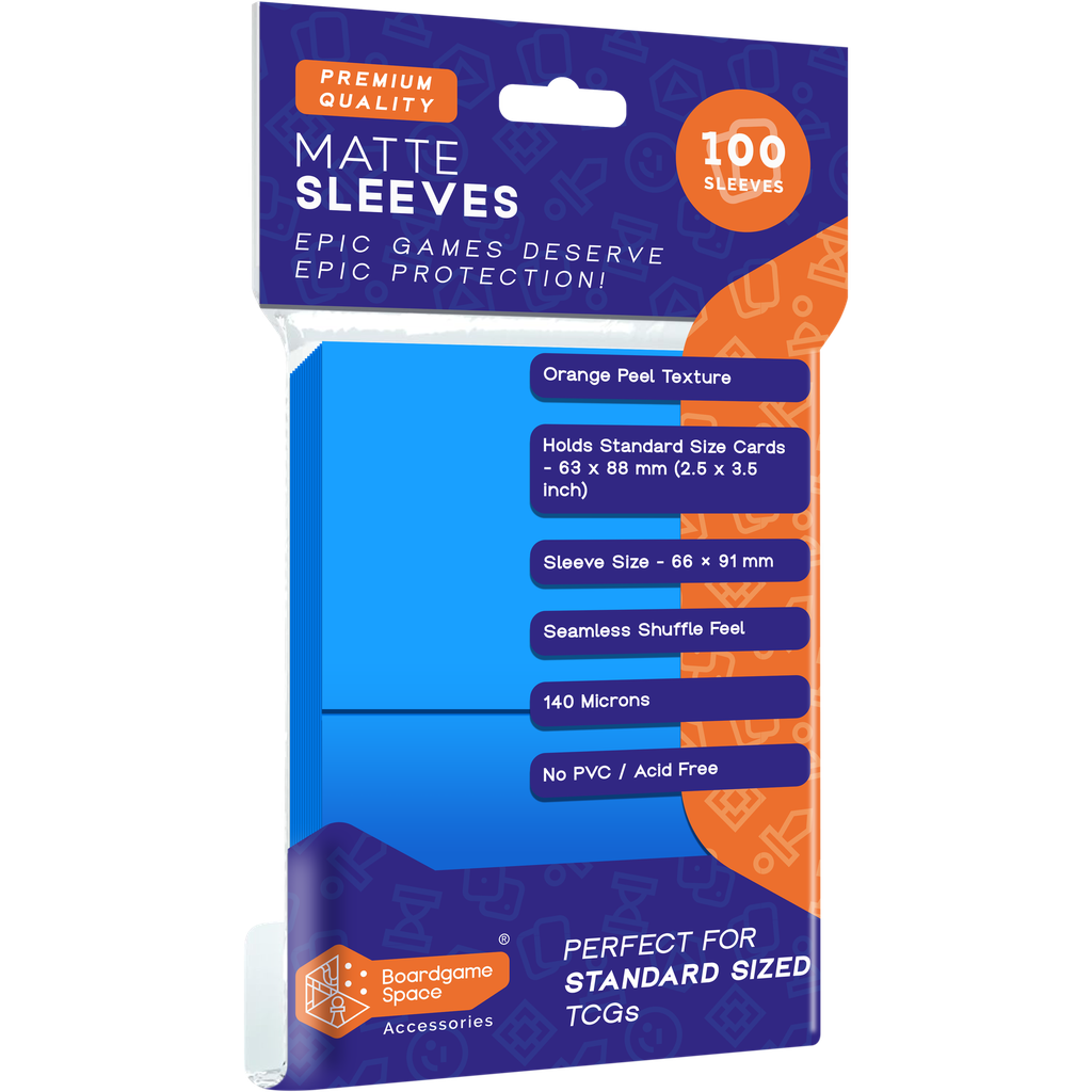 Sleeves: BGS - Matte (66 x 91mm) (x100) - Blue 