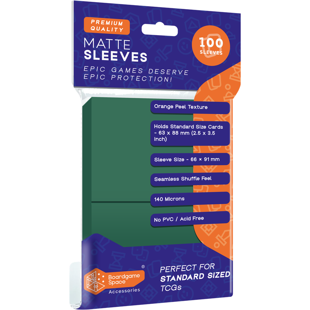 Sleeves: BGS - Matte (66 x 91mm) (x100) - Green