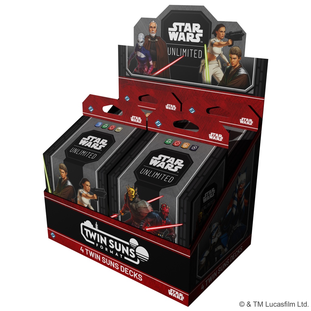 Star Wars: Unlimited - 2026 Twin Suns Deck Display (x4)