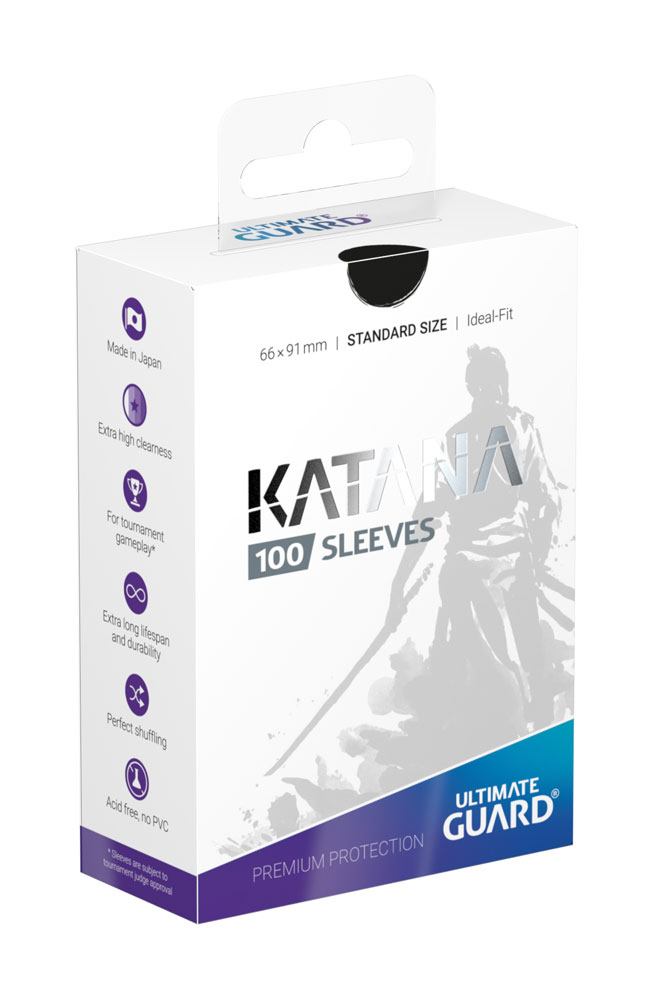 Sleeves: Ultimate Guard - Katana Sleeves Standard Size (x100) - Black