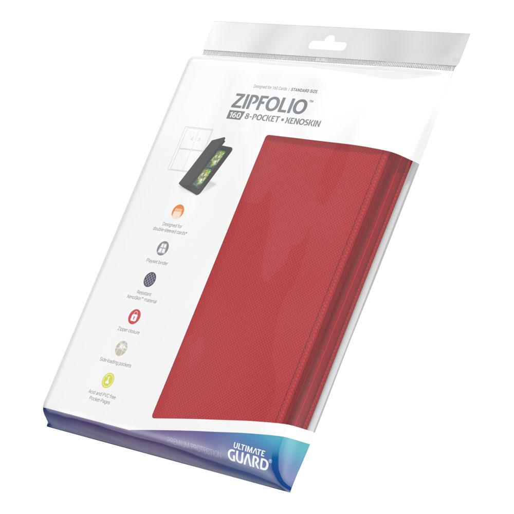 Portfolio: Ultimate Guard - Zipfolio 160 8-Pocket Xenoskin - Red