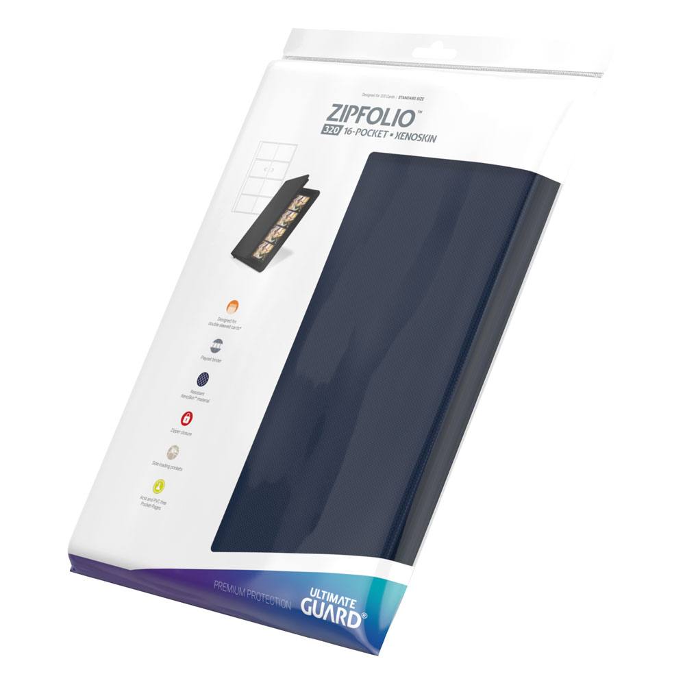 Portfolio: Ultimate Guard - Zipfolio 320 16-Pocket Xenoskin - Blue