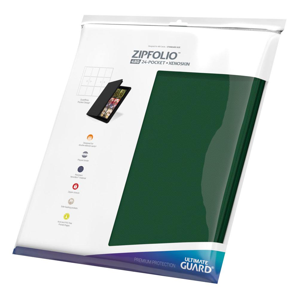Portfolio: Ultimate Guard - Zipfolio 480 24-Pocket Xenoskin - Green
