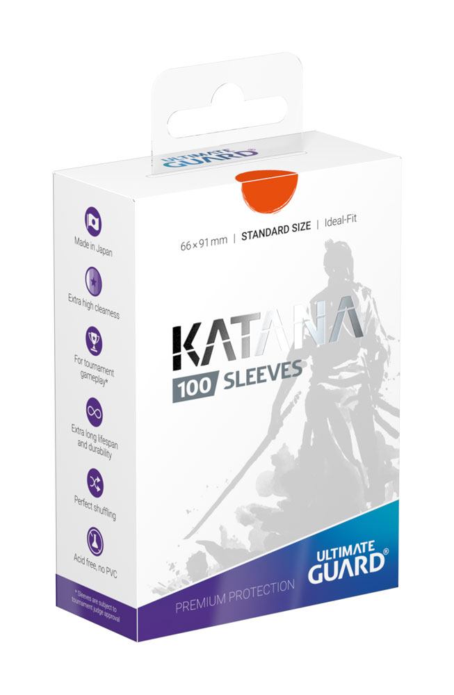 Sleeves: Ultimate Guard - Katana Sleeves Standard Size (x100) - Orange