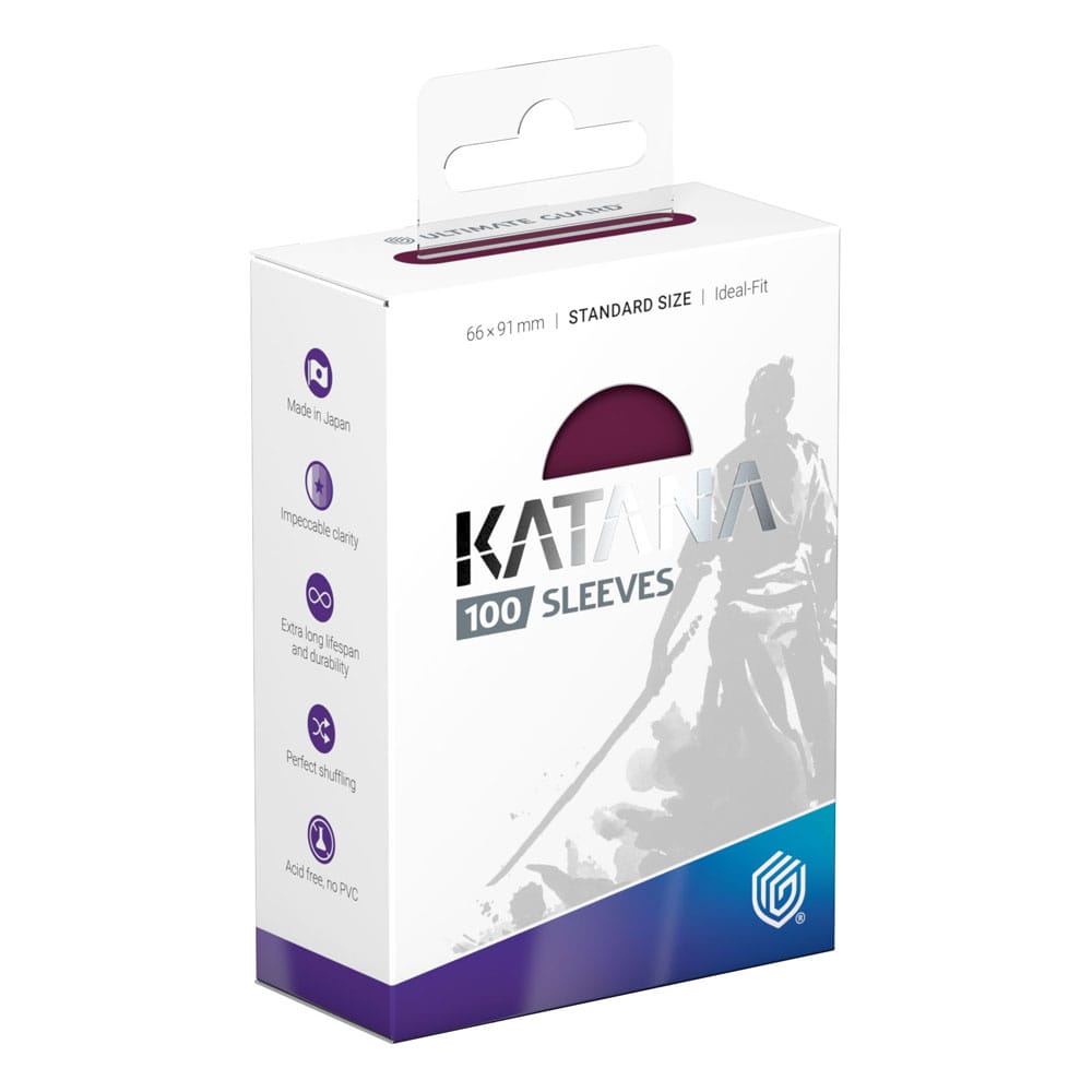Sleeves: Ultimate Guard - Katana Sleeves Standard Size (x100) - Radiant Plum