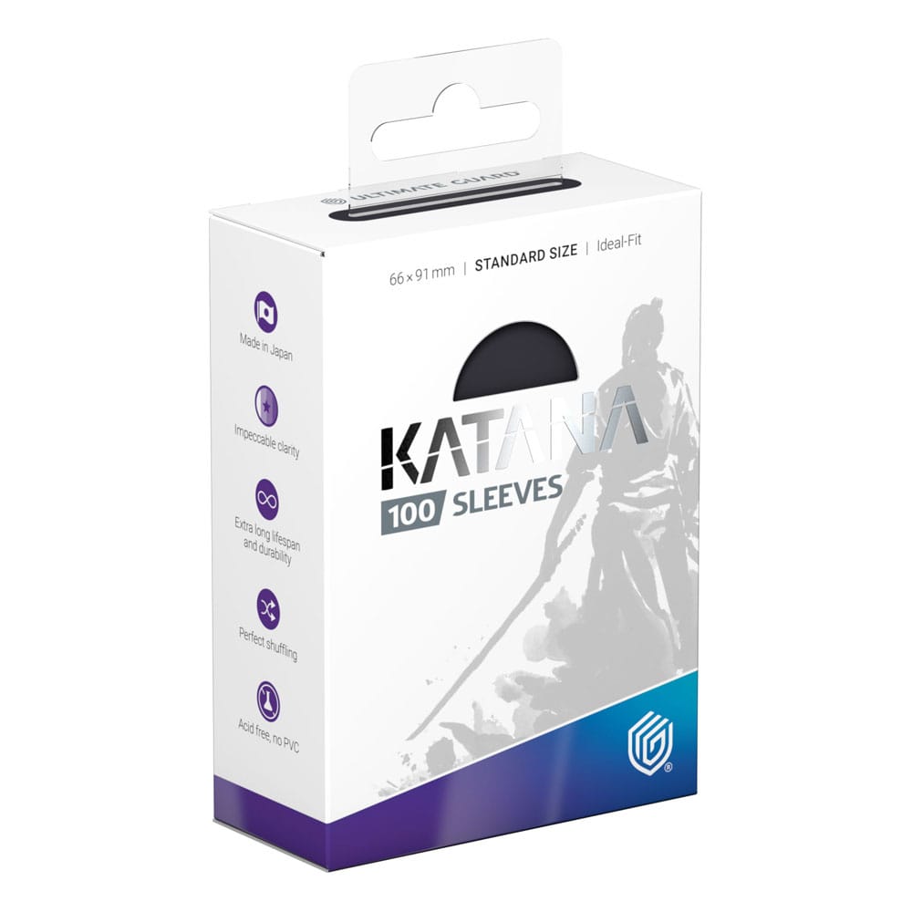 Sleeves: Ultimate Guard - Katana Sleeves Standard Size (x100) - Obsidian Shard