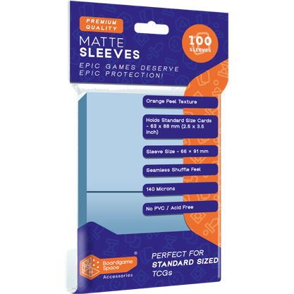 Sleeves: BGS - Matte (66 x 91mm) (x100) - Clear