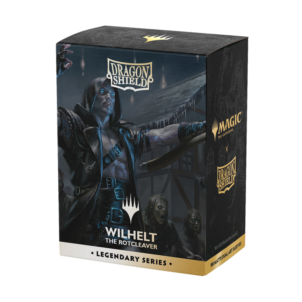Sleeves: Dragon Shield - Standard Size - Dual Art (x100) - Wilhelt, the Rotcleaver