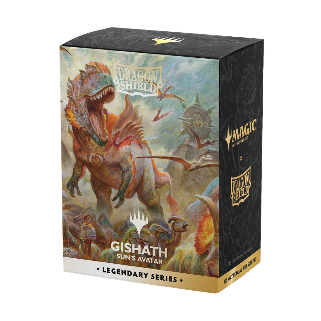 Sleeves: Dragon Shield - Standard Size - Dual Art (x100) - Gishath, Sun´s Avatar
