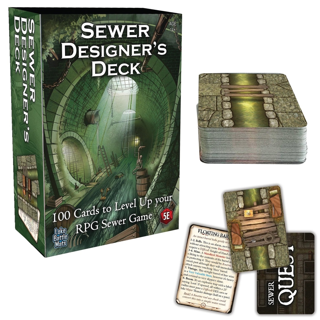 RPG Battle Mats: Sewer Designers Deck