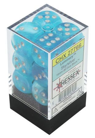 Dice: Chessex - Luminary - 16mm D6 (x12)