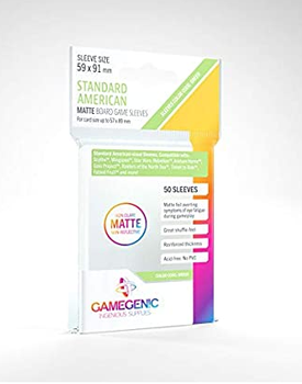Sleeves: Gamegenic - Matte Board Game - Standard American (59 x 91mm) (x50)