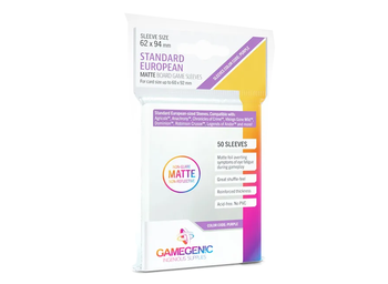 Sleeves: Gamegenic - Matte Board Game - Standard European (62 x 94mm) (x50)
