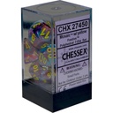 Dice: Chessex - Festive - Poly Set (x7) - Mosaic/Yellow