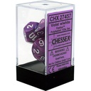 Dice: Chessex - Festive - Poly Set (x7) - Violet/White
