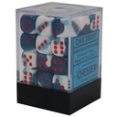 Dice: Chessex - Gemini - 12mm D6 (x36) - Astral Blue-White/Red