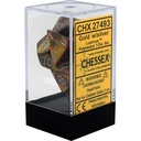 Dice: Chessex - Lustrous - Poly Set (x7) - Gold/Silver