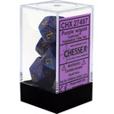Dice: Chessex - Lustrous - Poly Set (x7) - Purple/Gold