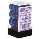 Dice: Chessex - Nebula, Luminary - 16mm D6 (x12) - Nocturnal/Blue