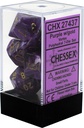 Dice: Chessex - Vortex - Poly Set (x7) - Purple/Gold