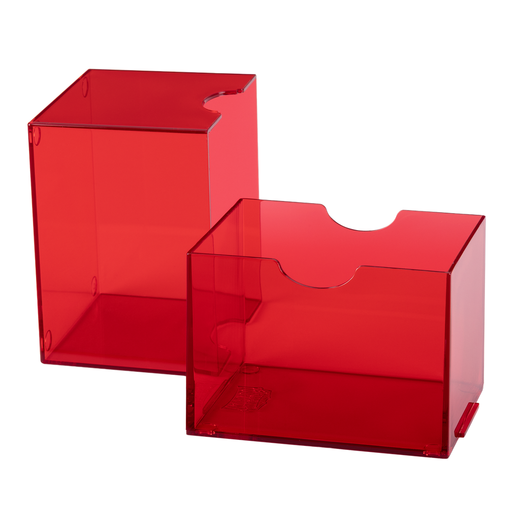 Deckbox: Dragon Shield - Strongbox - Clear/Red