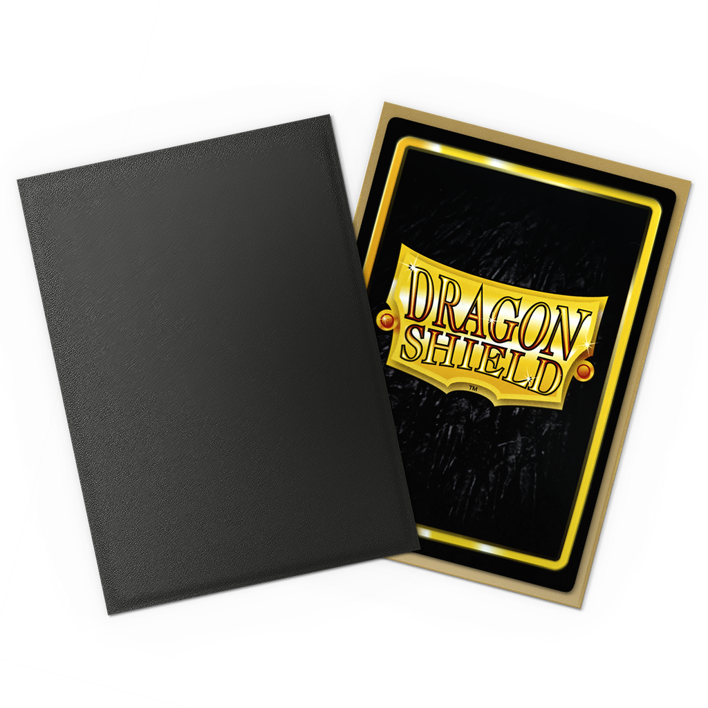 Sleeves: Dragon Shield - Standard - Matte Dual (x100) - Black & Gold
