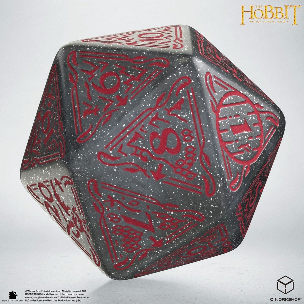 Dice: Q-Workshop - The Hobbit - Spindown D20 TCG Jumbo Die - Lunaris