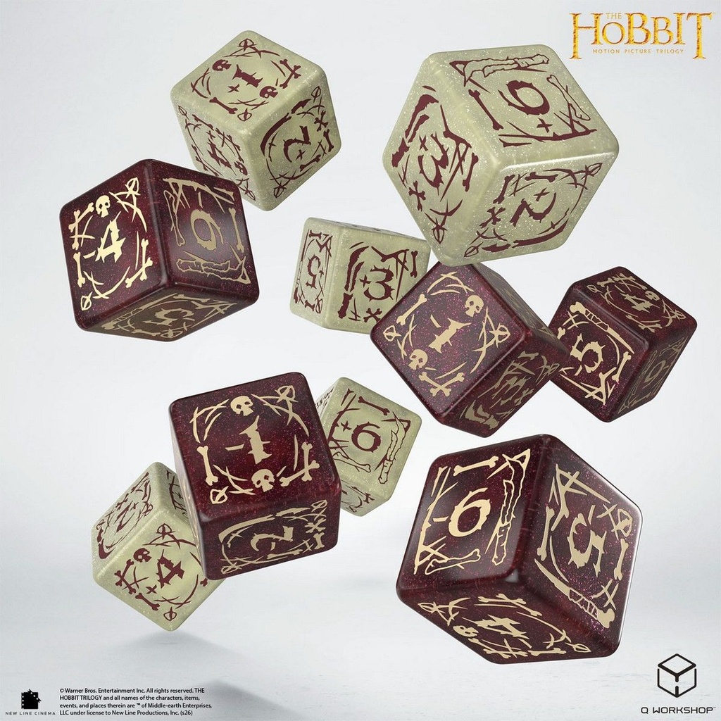 Dice: Q-Workshop - The Hobbit - TCG 10x D6 - Goblins
