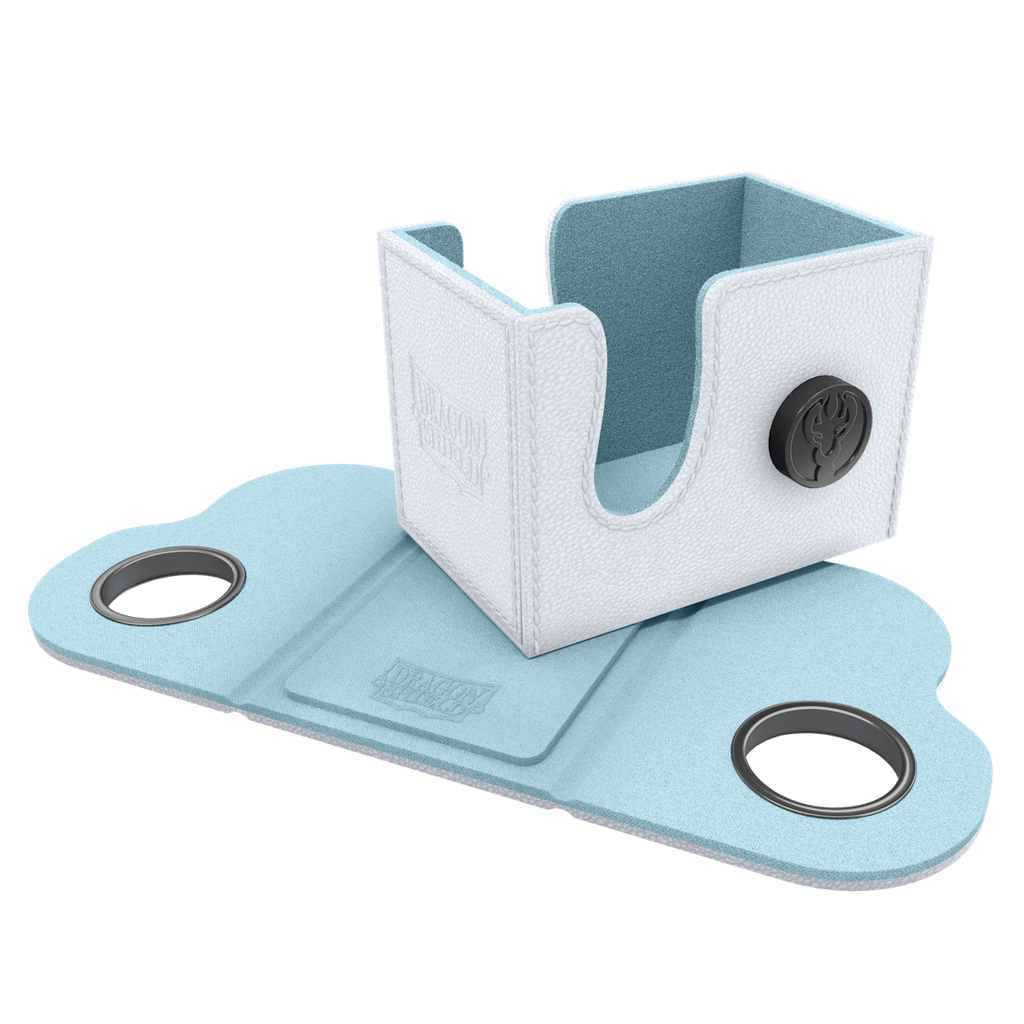 Deckbox: Dragon Shield - Dragon Box 80+ White & Aqua