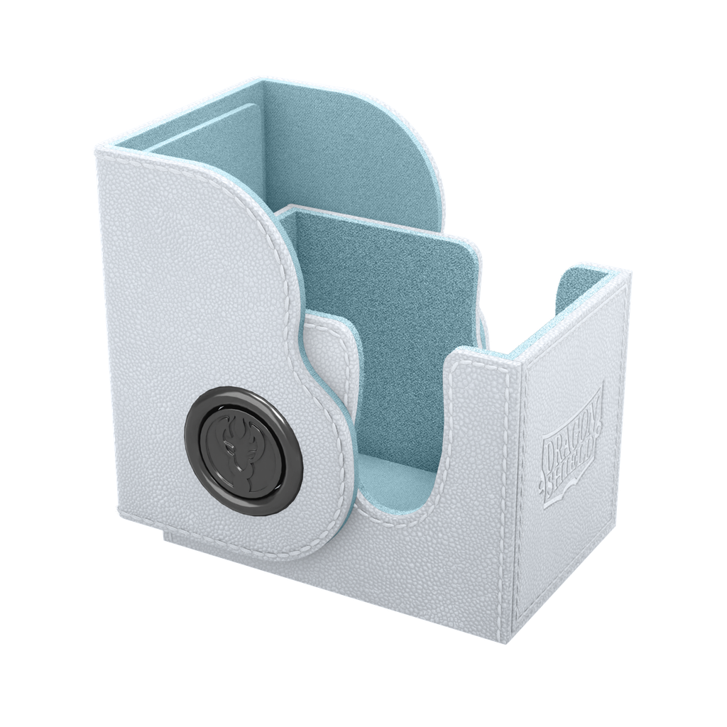 Deckbox: Dragon Shield - Dragon Box 80+ White & Aqua