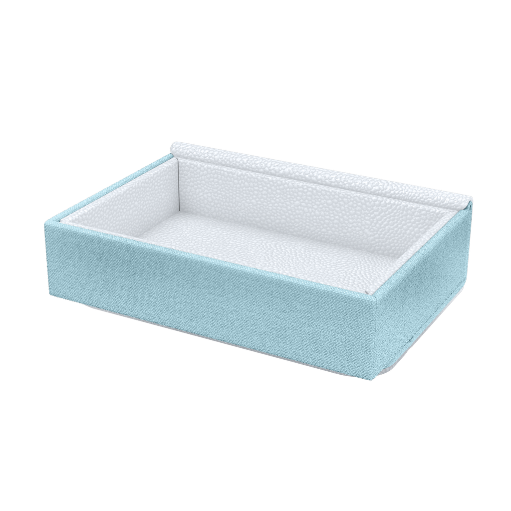 Dice Tray: Dragon Shield - Dragon Tray - White & Aqua