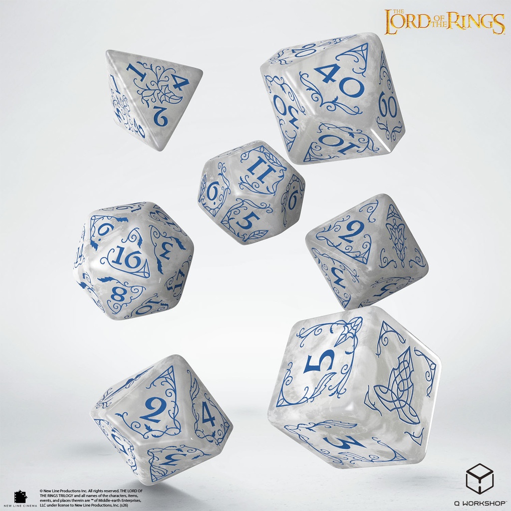 Dice: Q-Workshop - Lord of the Rings - Rivendell Dice Set