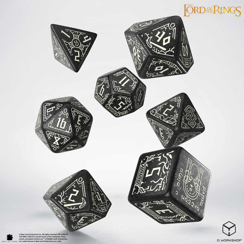 Dice: Q-Workshop - Lord of the Rings - Moria Dice Set