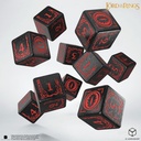 Dice: Q-Workshop - Lord of the Rings - Mordor 10xD6 Dice Set