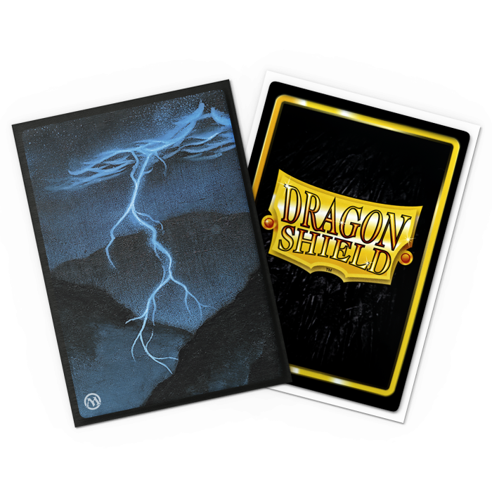 Sleeves: Dragon Shield - Standard Size - Brushed Art (x100) - MTG Retro Series - Lightning Bolt