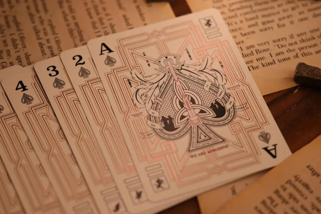 Playing Cards:  Room One - Assassin's Creed Legacy Ver. II - Garnet Hidden Blade