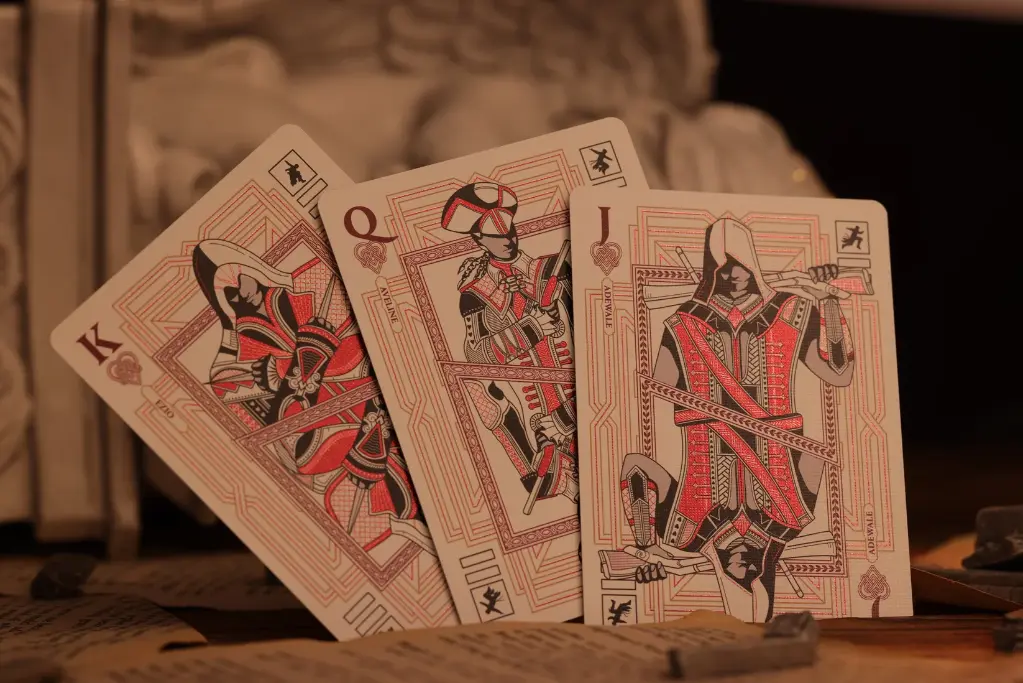 Playing Cards:  Room One - Assassin's Creed Legacy Ver. II - Garnet Hidden Blade