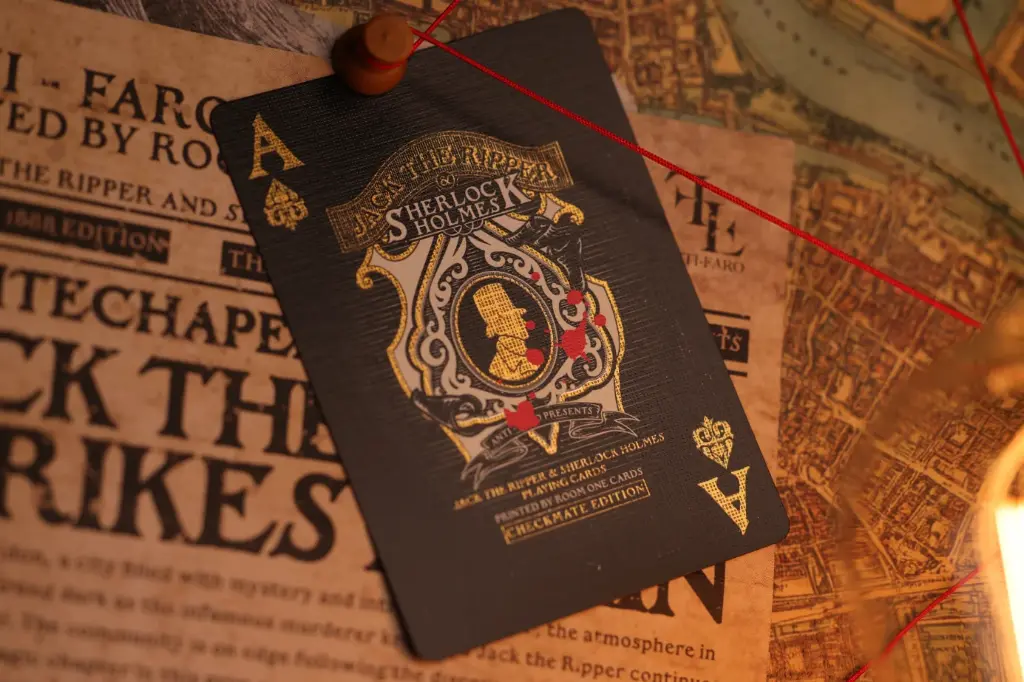 Playing Cards:  Room One - Jack the Ripper & Sherlock Holmes - CHECKMATE