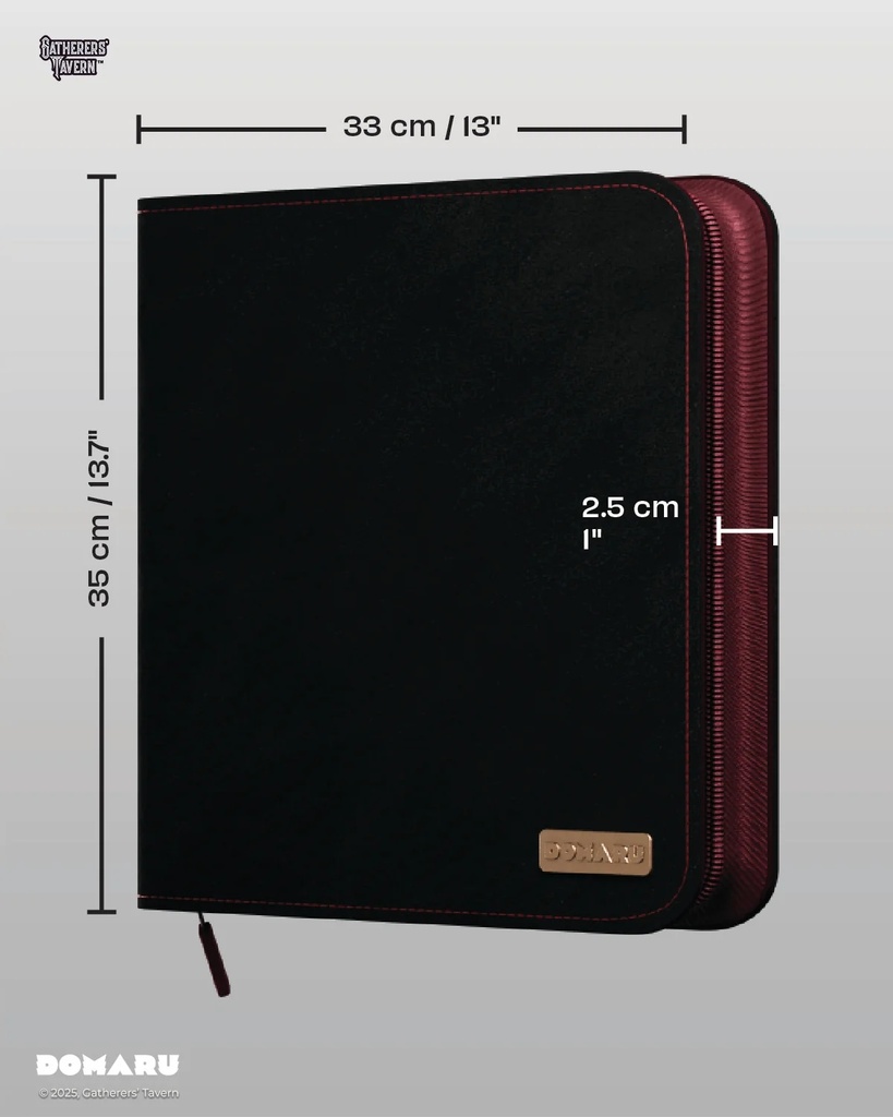 Patch Binder: 12-Pocket DOMARU Binder - Cryptids Collection - Crimson Glow
