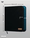 Patch Binder: 12-Pocket DOMARU Binder - Cryptids Collection - Turquoise Loch