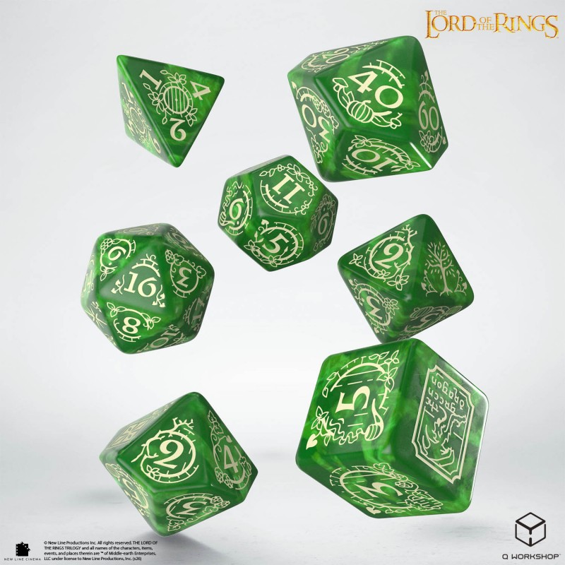 Dice: Q-Workshop - Lord of the Rings - Shire Dice Set