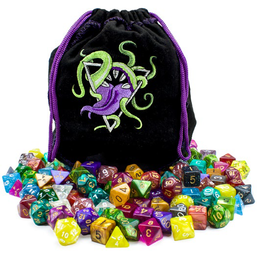 Dice: Wiz Dice - Bag of Devouring - Poly 20 Dice Sets (x140)