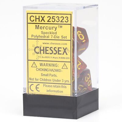 Dice: Chessex - Speckled - Poly Set (x7) - Mercury