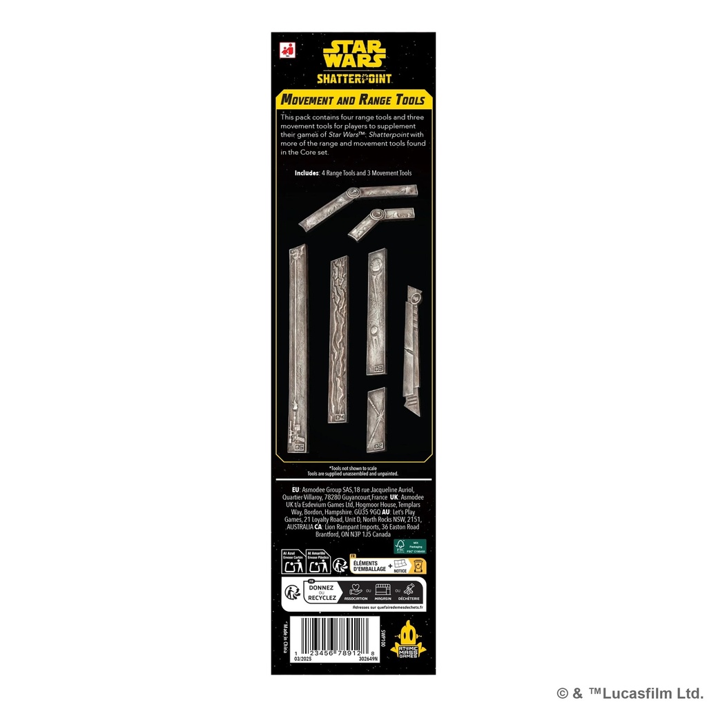 Star Wars: Shatterpoint - Movement & Range Tools