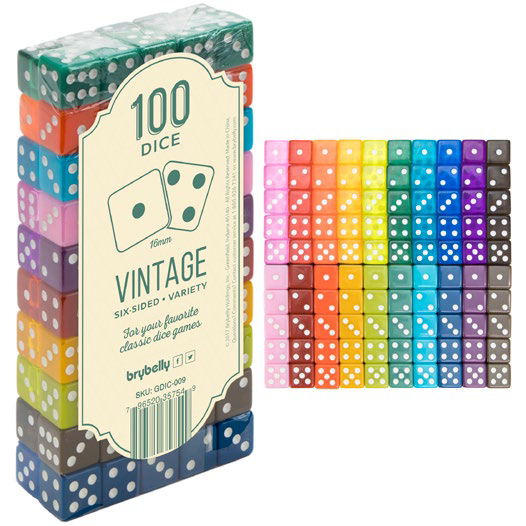 Dice: Generic - Vintage Dice (x100)