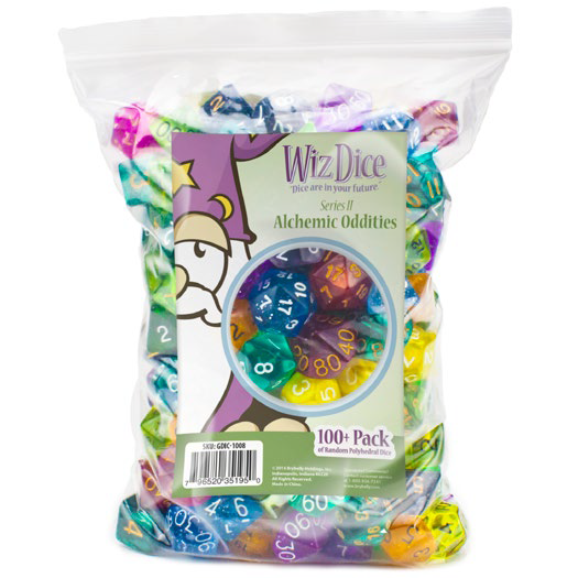 Dice: Wiz Dice - 100+ Random Polyhedral Dice - Series II (x100+)