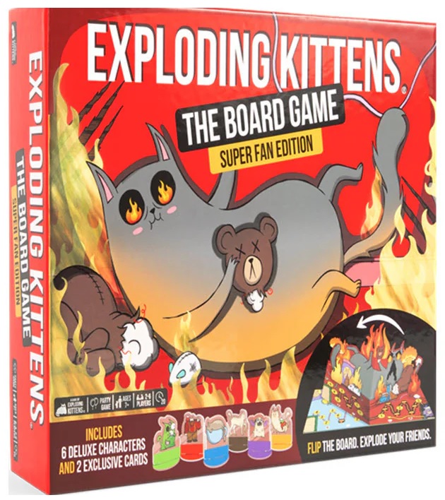 Exploding Kittens: The Board Game (Super Fan Ed.)