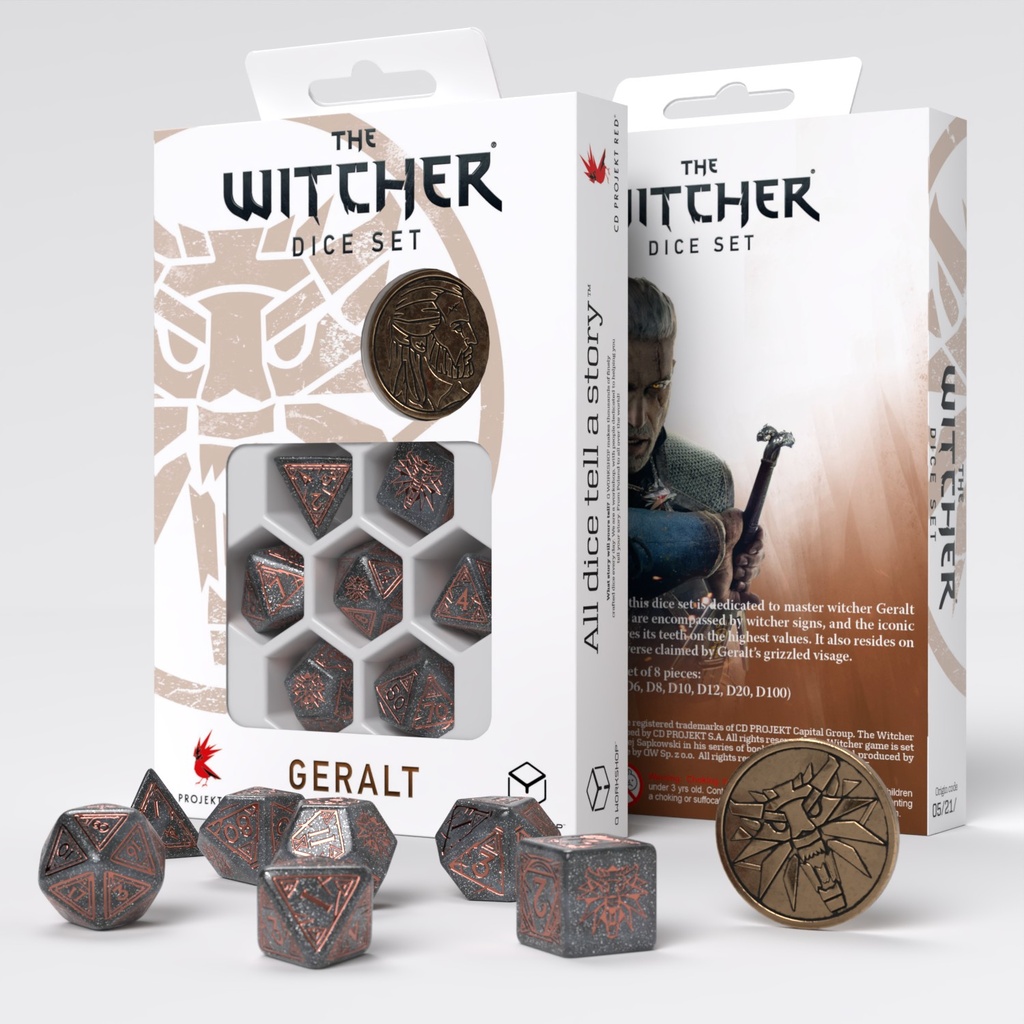 Dice: Q-Workshop - Witcher Geralt - Price of Neutrality Poly(x7)