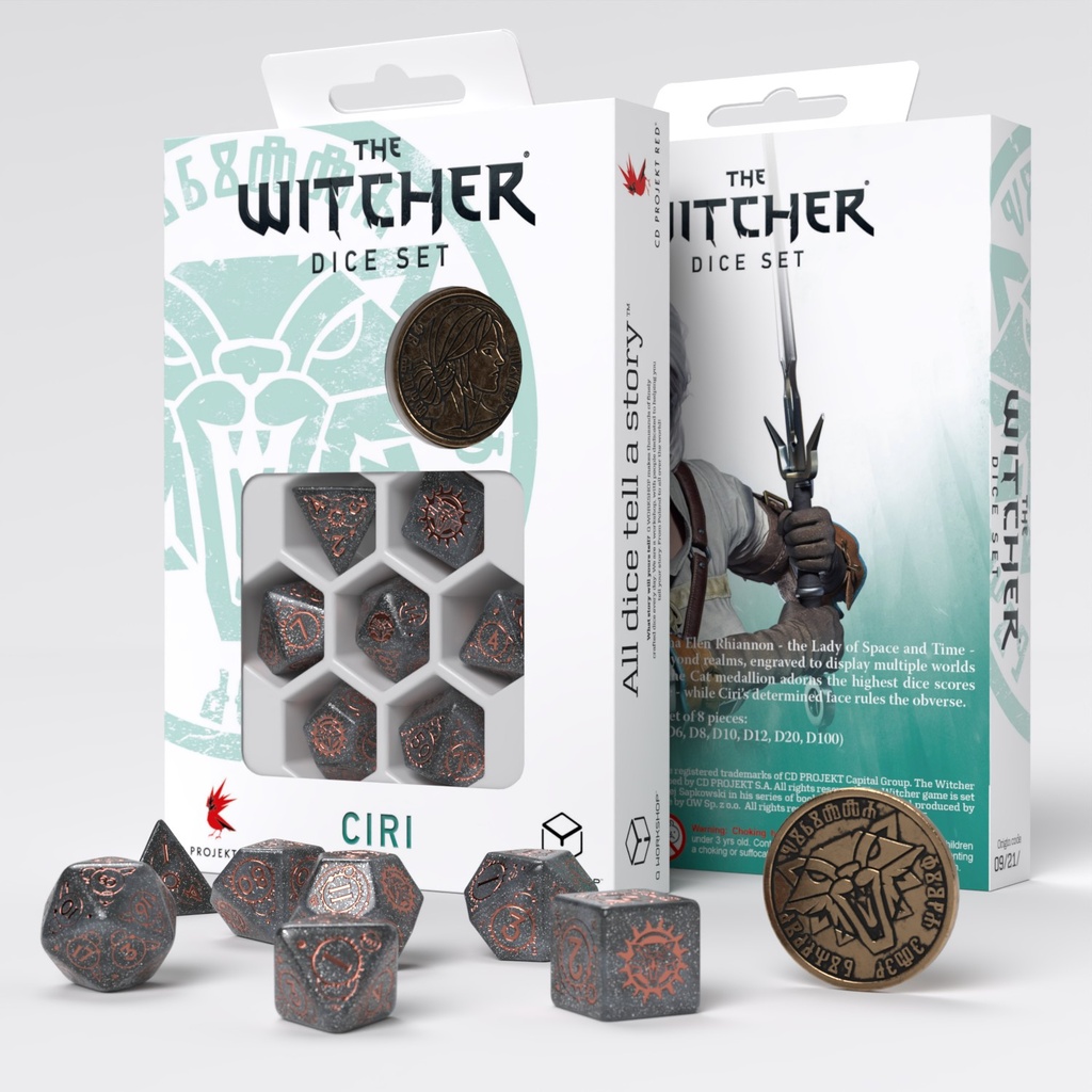 Dice: Q-Workshop - Witcher Ciri - Elder Blood Poly(x7)