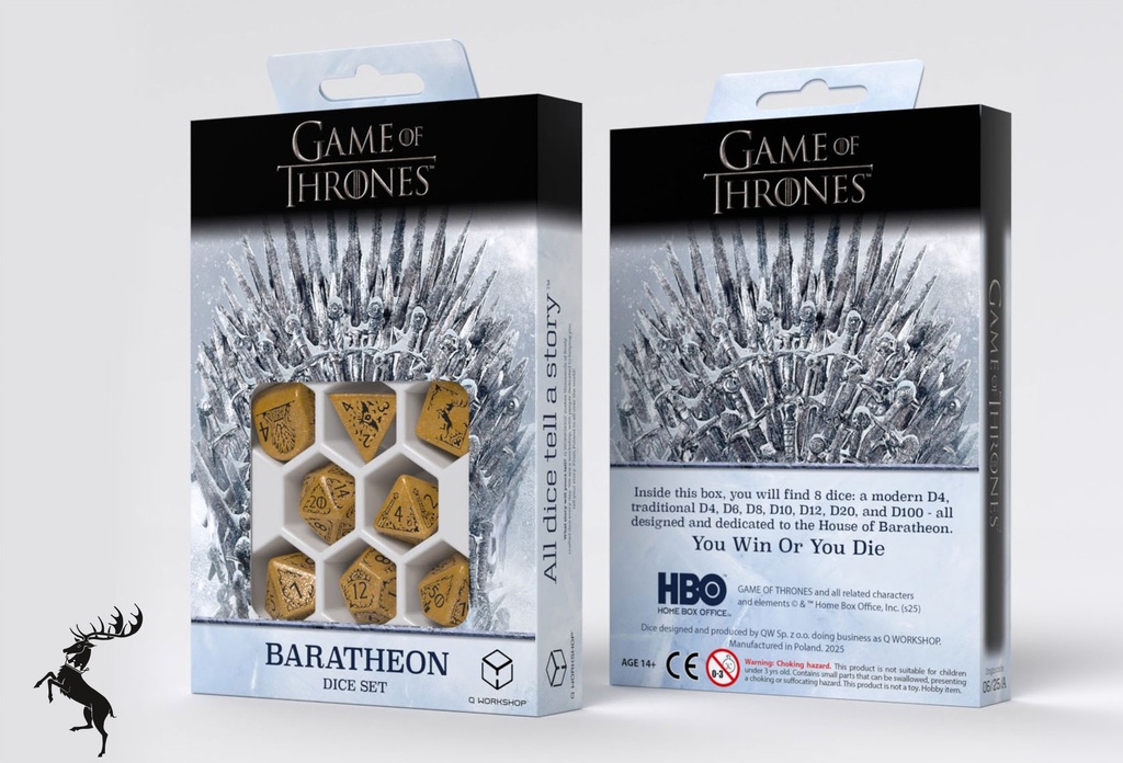 Dice: Q-Workshop - Game of Thrones - Baratheon Poly(x8)